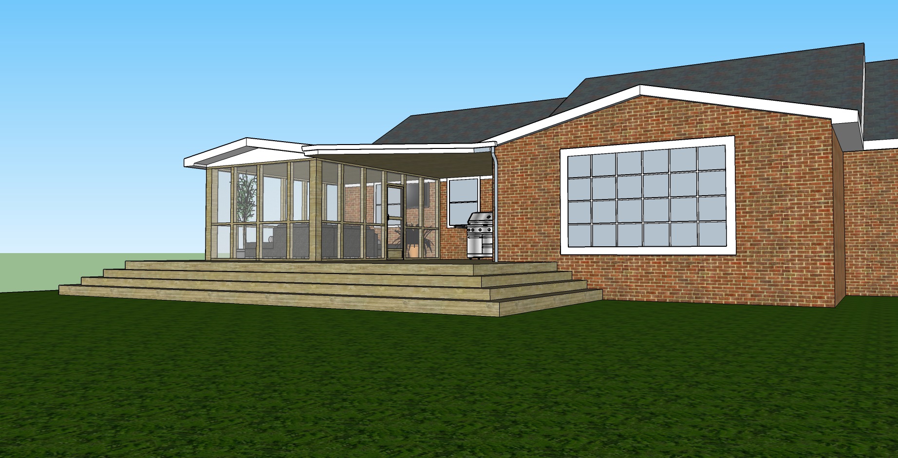 image of completed building project (for a construction company)